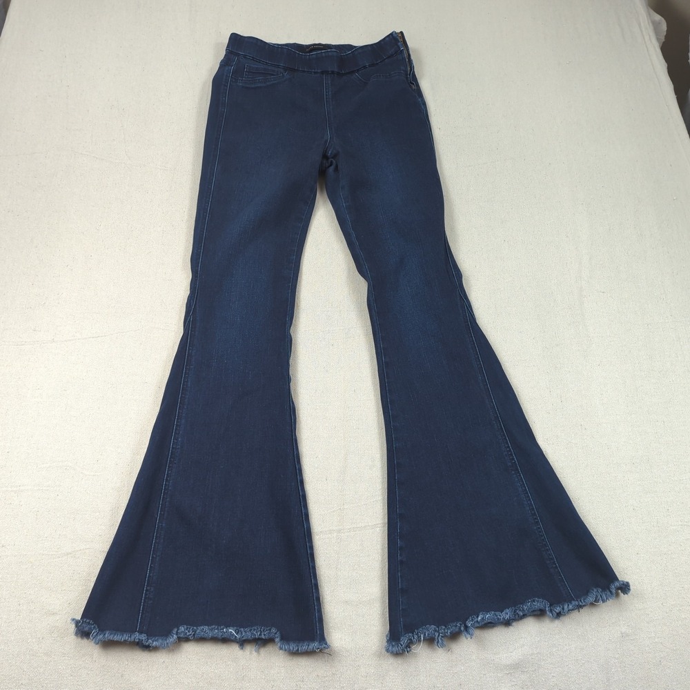 Flying Monkey Jeans Womens 27 Blue High Rise Super Flare Hippie Boho Stretch